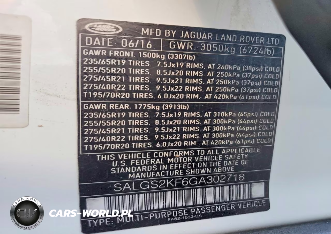 2016 Land Rover Range Rover Hse VIN:SALGS2KF6GA302718 - 14