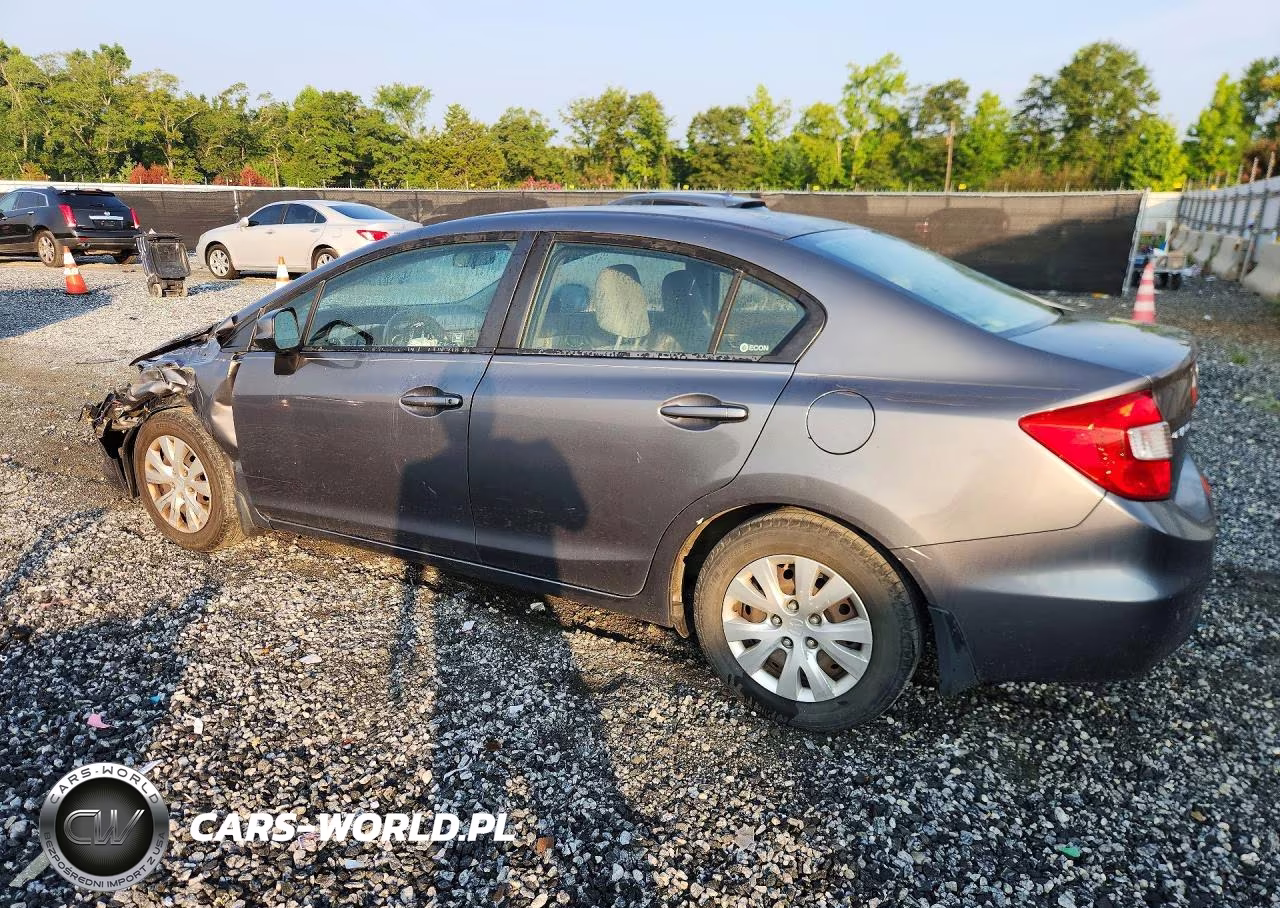 2012 Honda Civic Lx VIN:19XFB2F5XCE008573 - 2