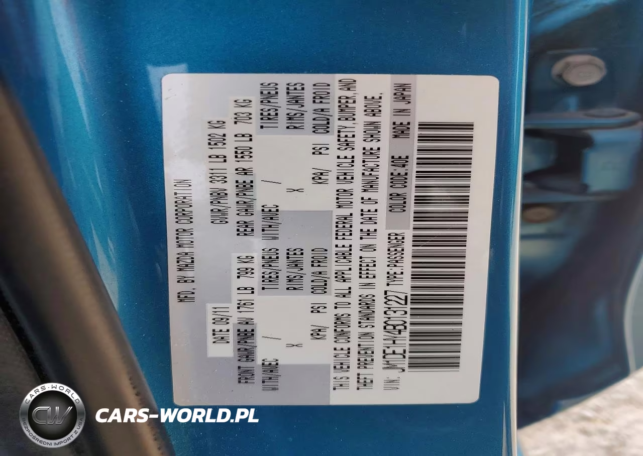 2011 Mazda Mazda2 VIN:JM1DE1HY4B0131227 - 14