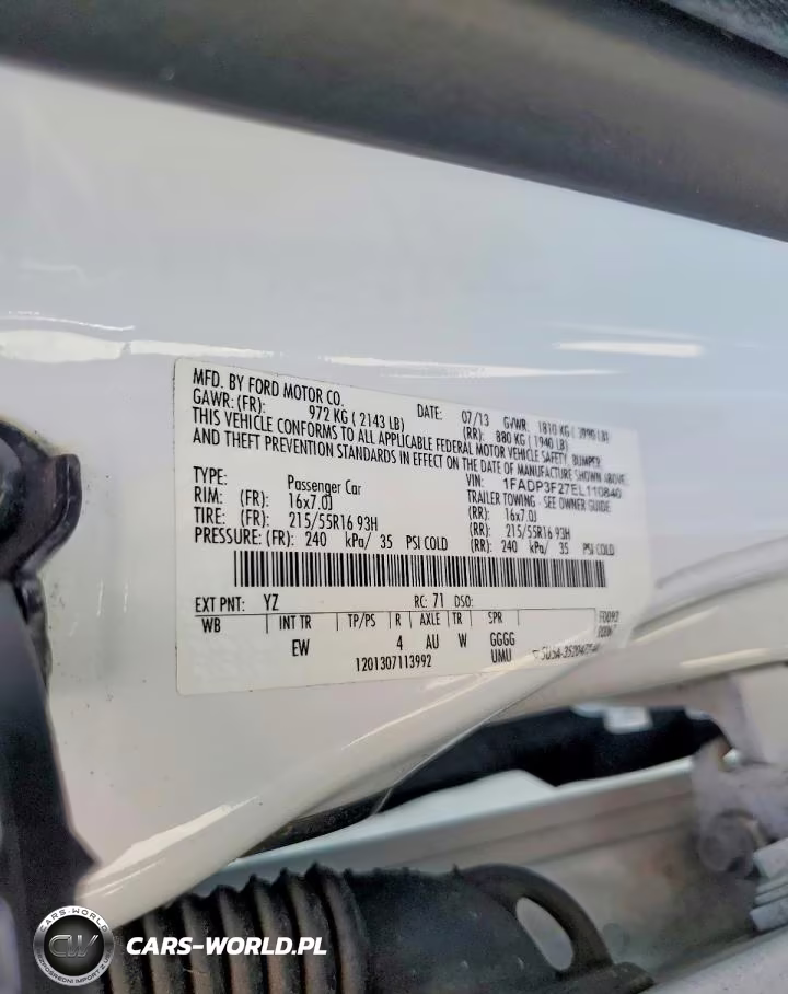 2014 Ford Focus Se VIN:1FADP3F27EL110840 - 12