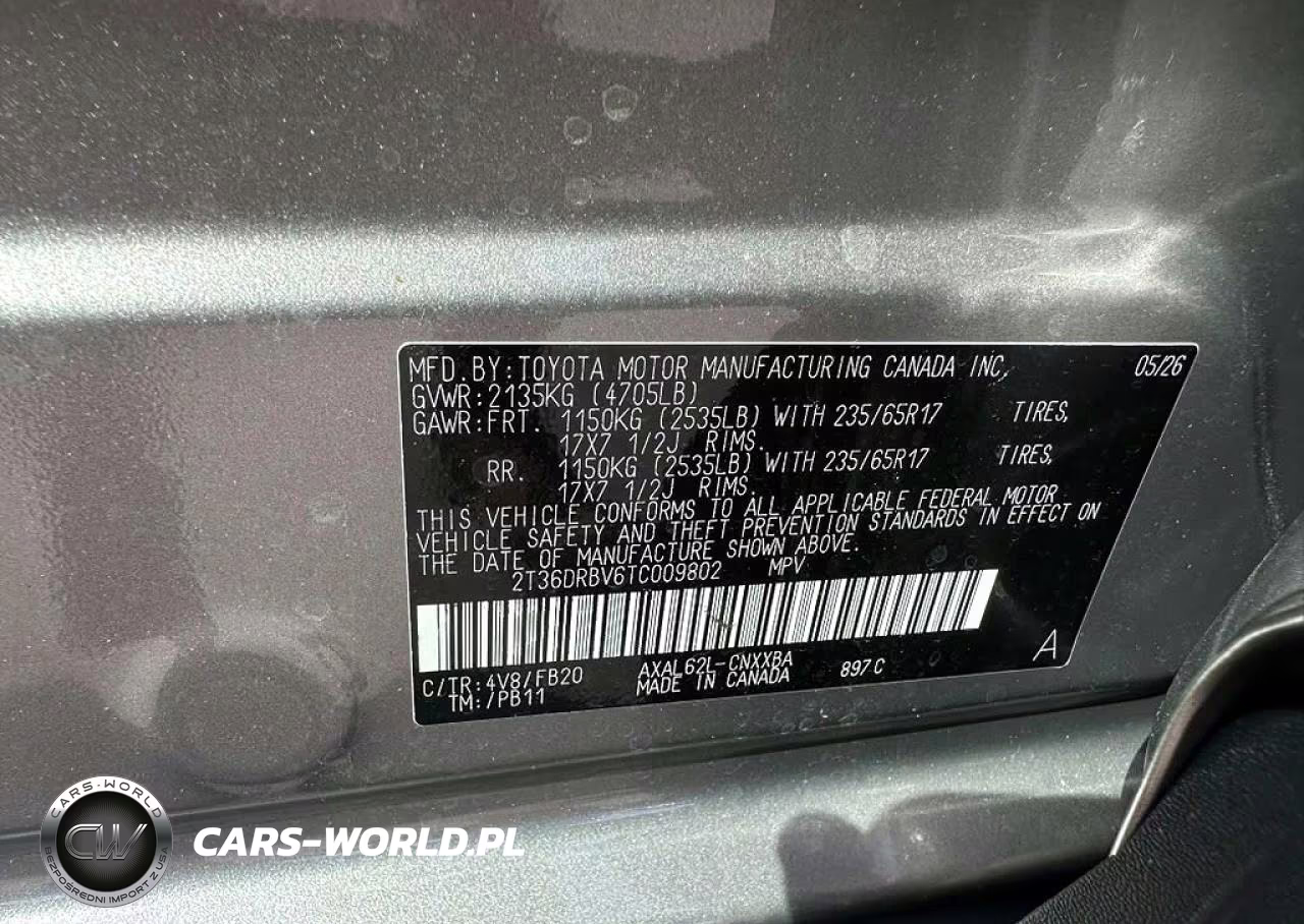 2026 Toyota Rav4 Le VIN:2T36DRBV6TC009802 - 10