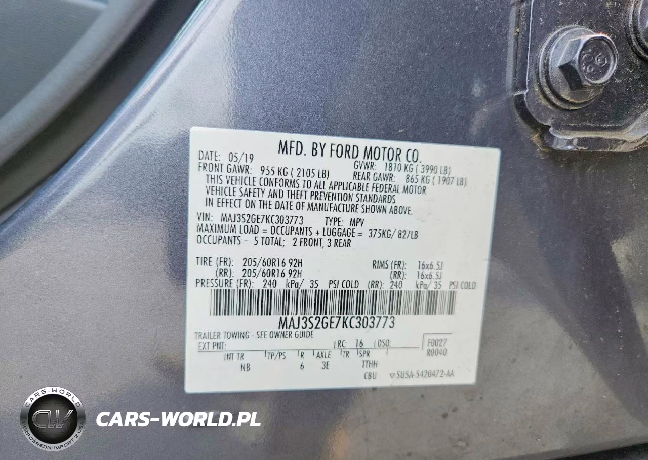 2019 Ford Ecosport Se VIN:MAJ3S2GE7KC303773 - 14