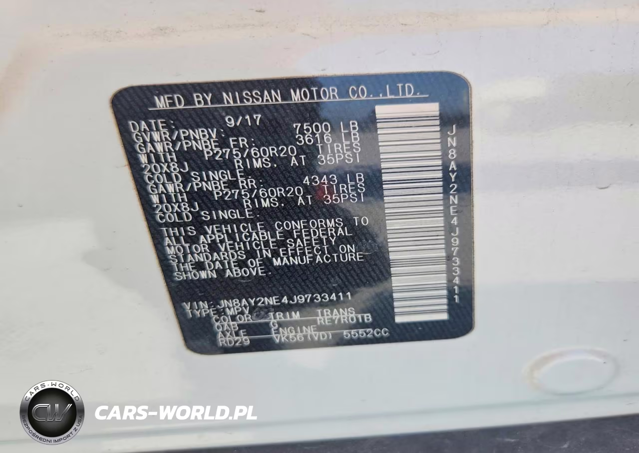 2018 Nissan Armada Platinum VIN:JN8AY2NE4J9733411 - 13