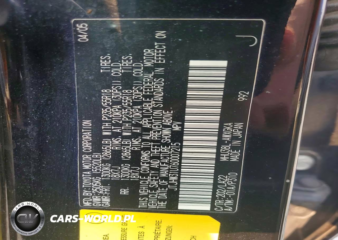 2006 Lexus Rx 400 VIN:JTJHW31U760007215 - 13