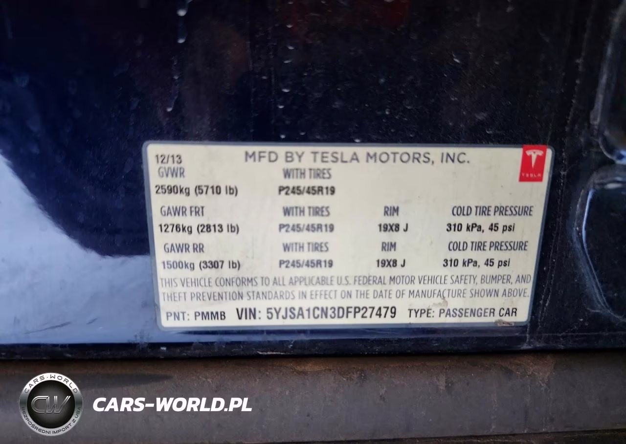 2013 Tesla Model S VIN:5YJSA1CN3DFP27479 - 13