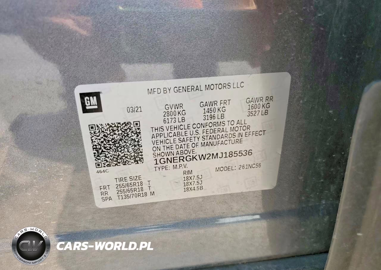 2021 Chevrolet Traverse Lt VIN:1GNERGKW2MJ185536 - 12