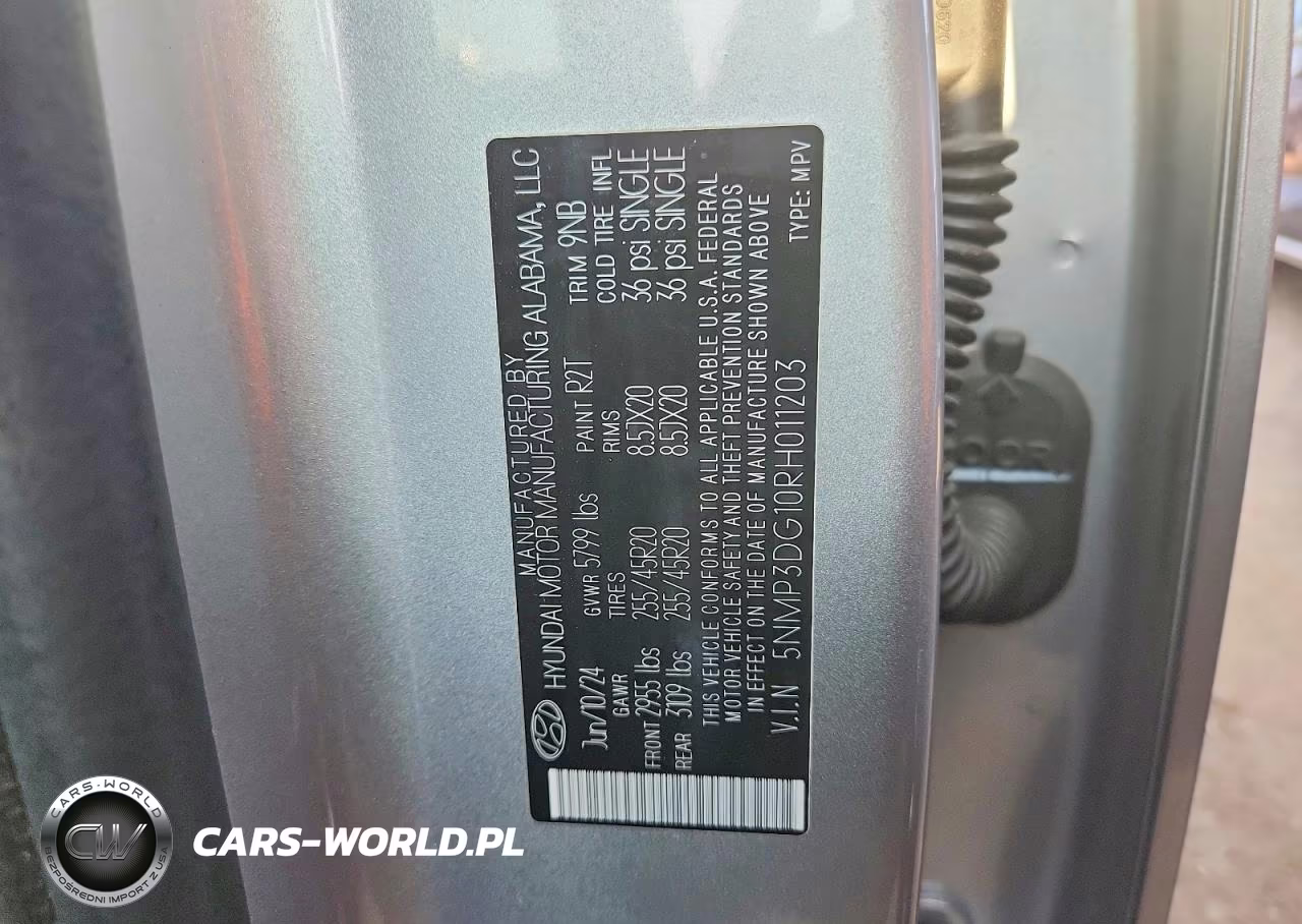 2024 Hyundai Santa Fe Limited VIN:5NMP3DG10RH011203 - 12
