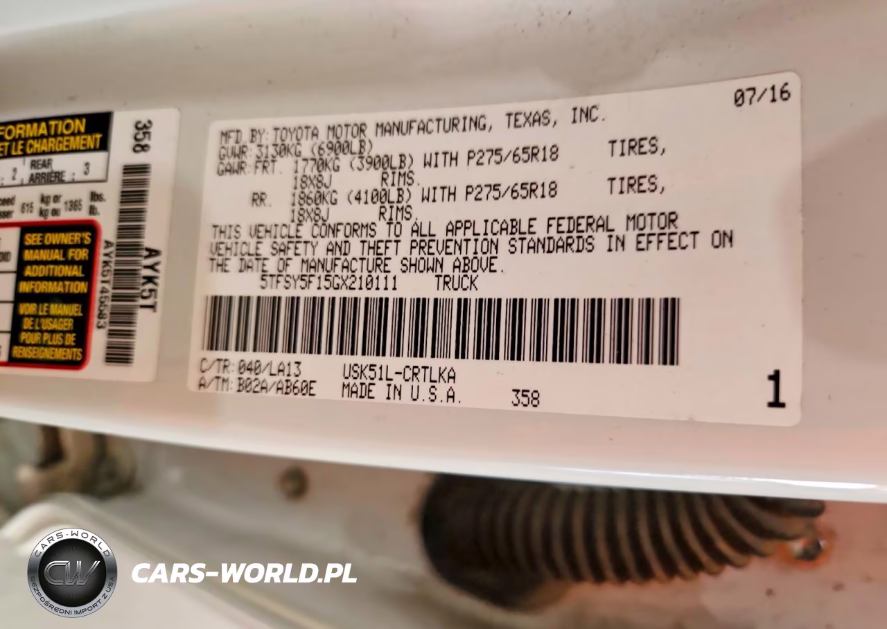 2016 Toyota Tundra VIN:5TFSY5F15GX210111 - 12