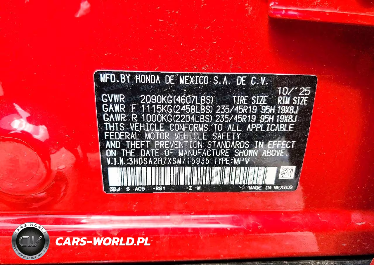 2025 Acura Adx A-Spec Advance VIN:3HDSA2H7XSM715935 - 14