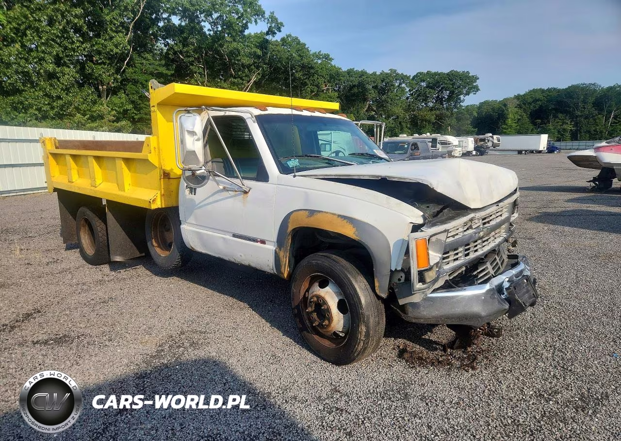 1999 GMC Sierra Dump Truck VIN:1GDKC34FXXF039004 - 4
