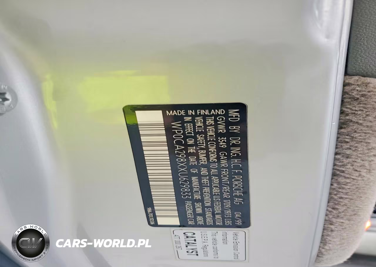 1999 Porsche Boxster VIN:WP0CA298XXU629833 - 12