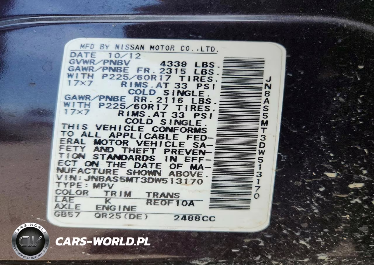 2013 Nissan Rogue S VIN:JN8AS5MT3DW513170 - 14