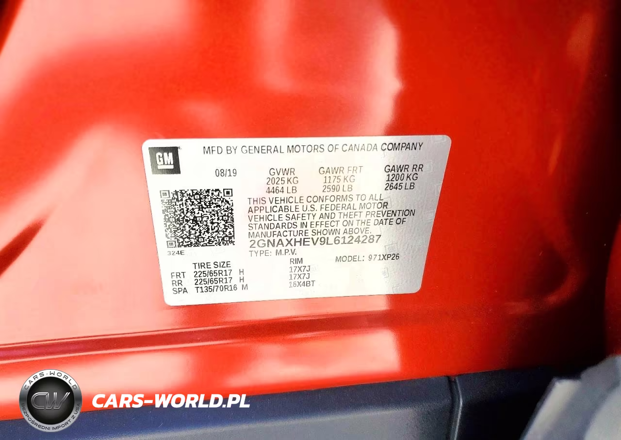 2020 Chevrolet Equinox Ls VIN:2GNAXHEV9L6124287 - 13