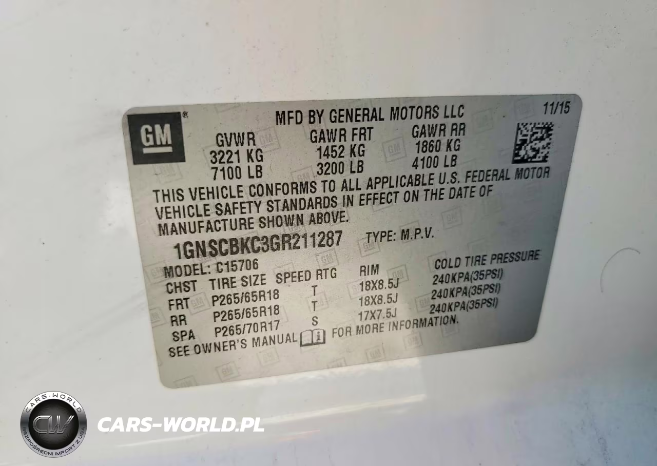 2016 Chevrolet Tahoe C1500 Lt VIN:1GNSCBKC3GR211287 - 14