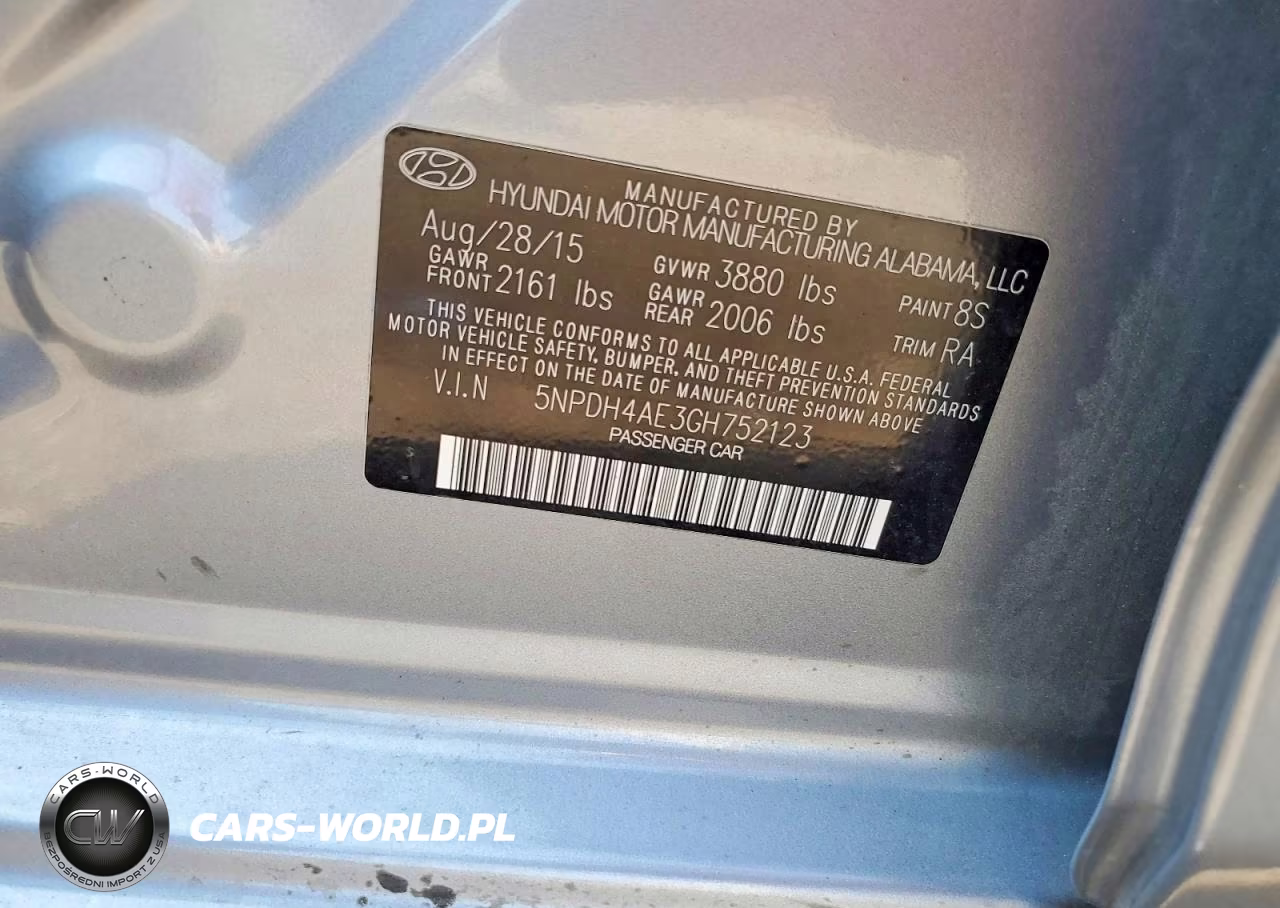 2016 Hyundai Elantra Se VIN:5NPDH4AE3GH752123 - 12