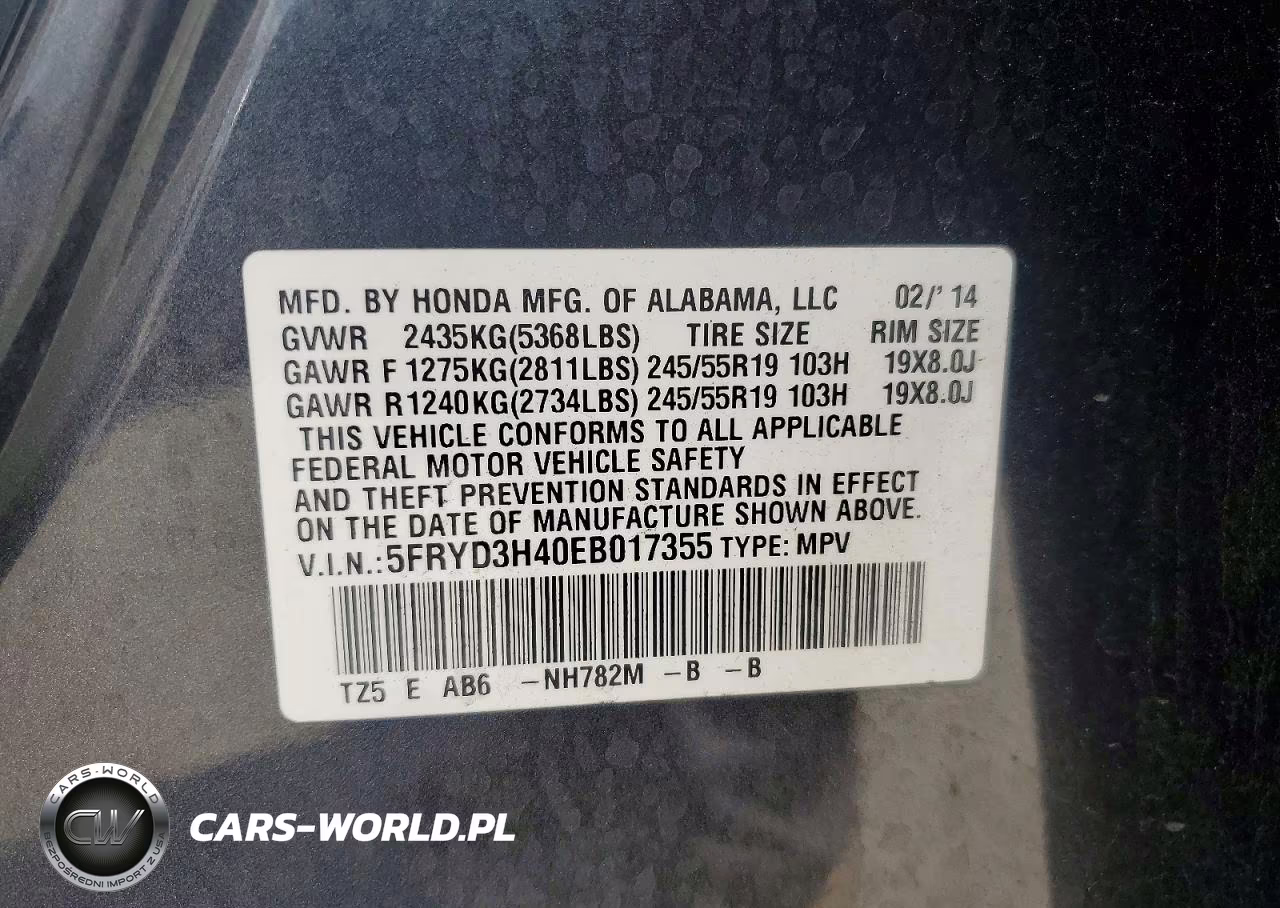 2014 Acura Mdx Technology VIN:5FRYD3H40EB017355 - 13