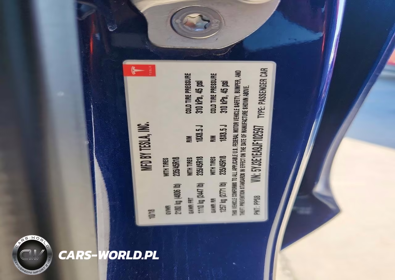 2018 Tesla Model 3 VIN:5YJ3E1EA9JF102597 - 12