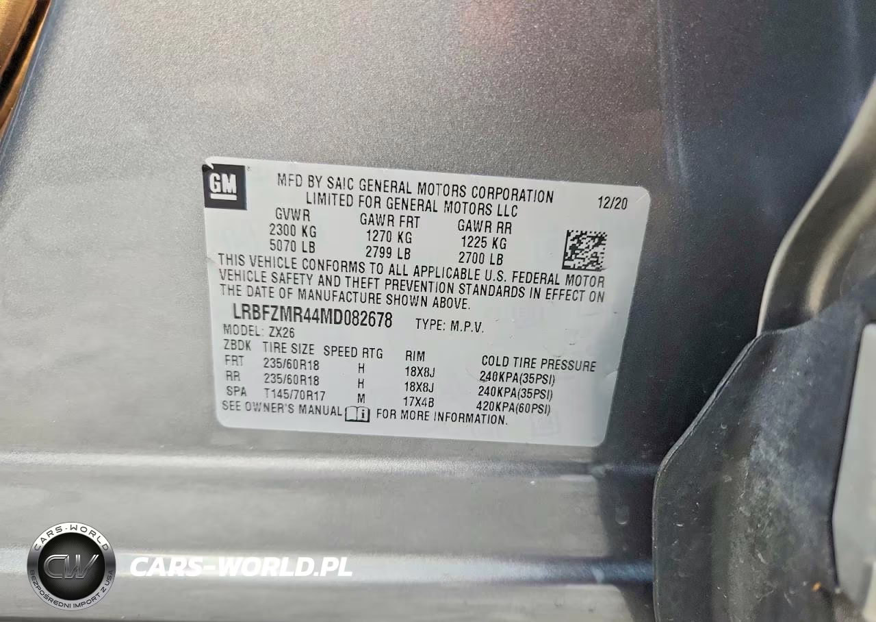 2021 Buick Envision Preferred VIN:LRBFZMR44MD082678 - 13
