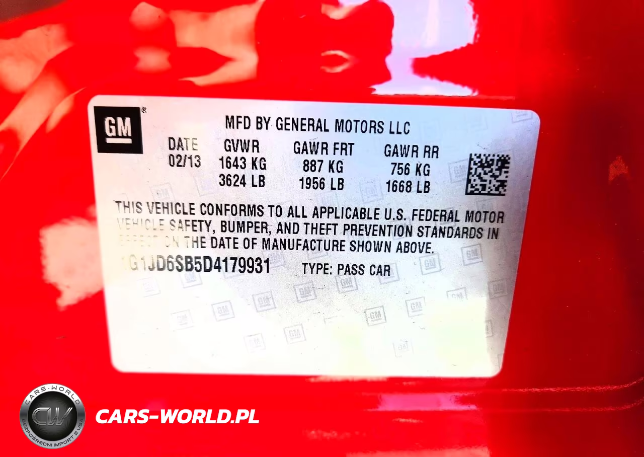 2013 Chevrolet Sonic Lt VIN:1G1JD6SB5D4179931 - 12