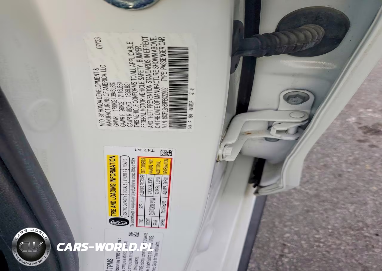 2023 Honda Civic Sport VIN:19XFL2H89PE022992 - 12