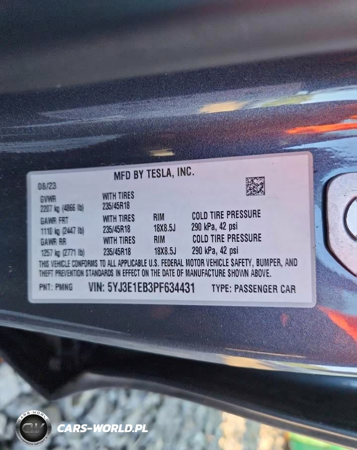 2023 Tesla Model 3 VIN:5YJ3E1EB3PF634431 - 12