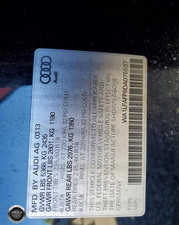2013 Audi Q5 Premium Plus VIN:WA1LFAFP9DA075537 - 13