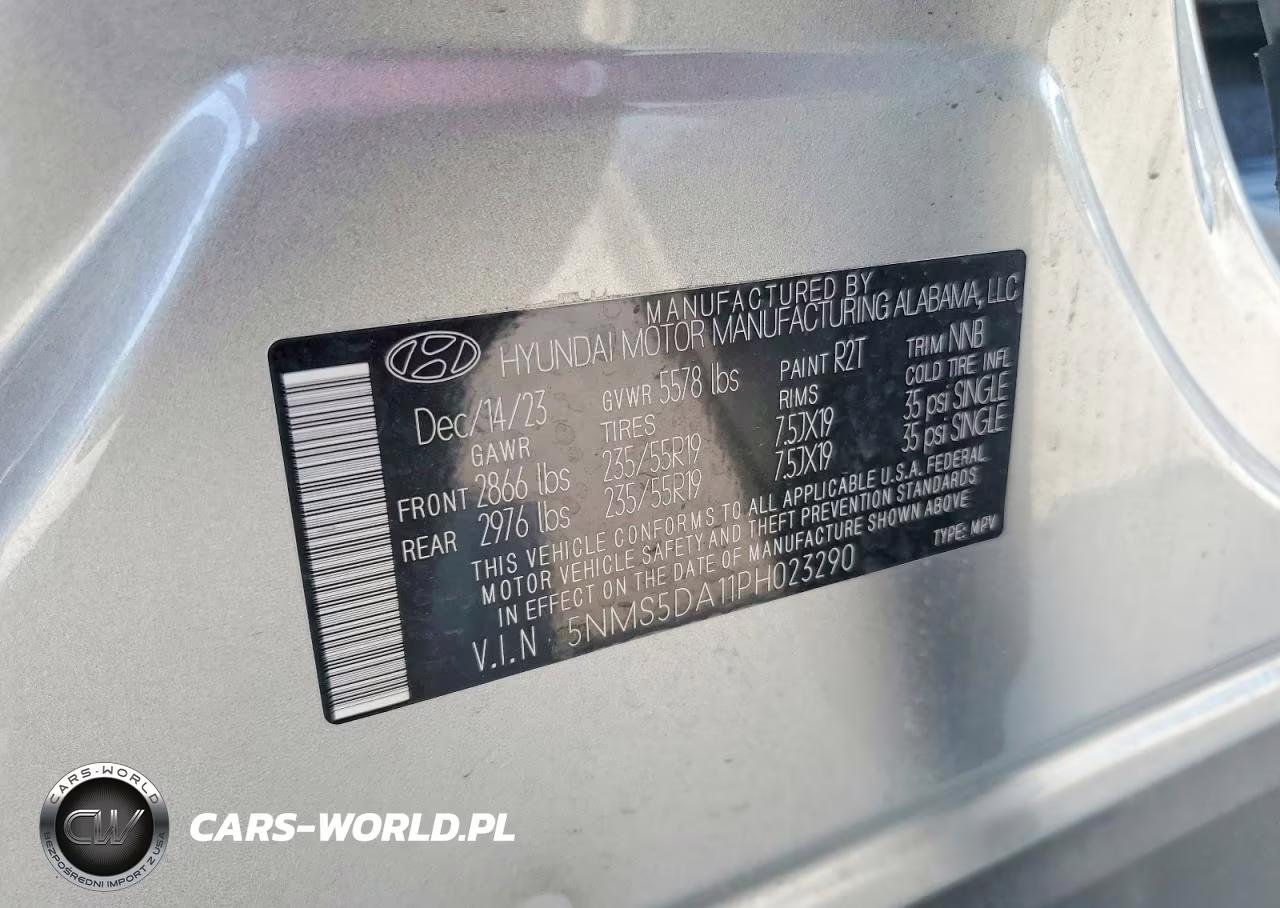 2023 Hyundai Santa Fe Limited VIN:5NMS5DA11PH023290 - 13