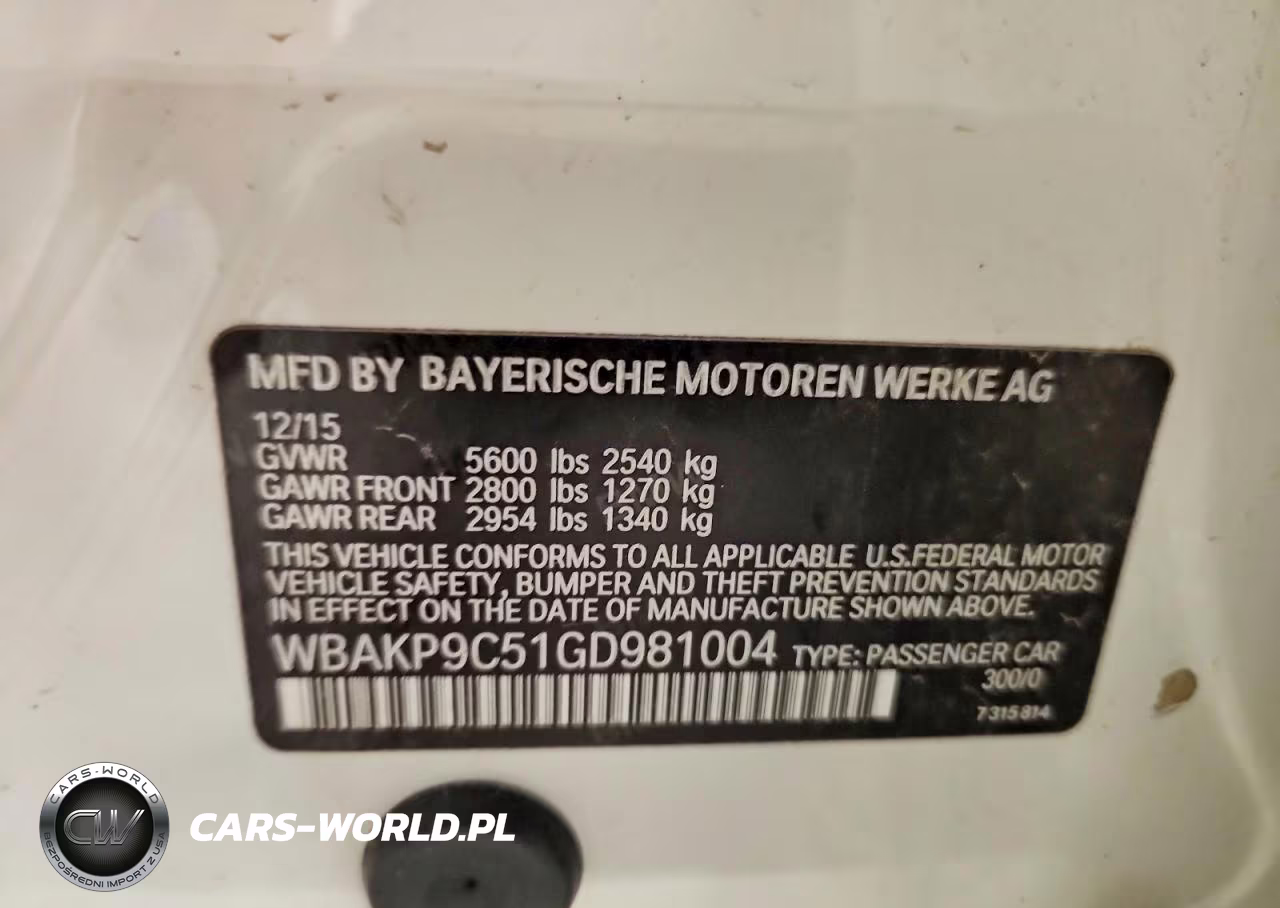 2016 BMW 550I xDrive VIN:WBAKP9C51GD981004 - 12