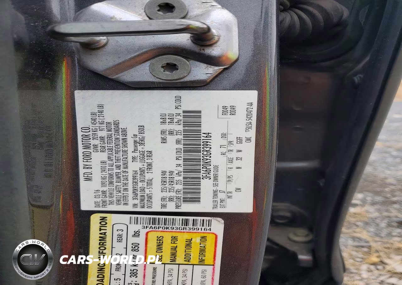2016 Ford Fusion Titanium VIN:3FA6P0K93GR399164 - 12