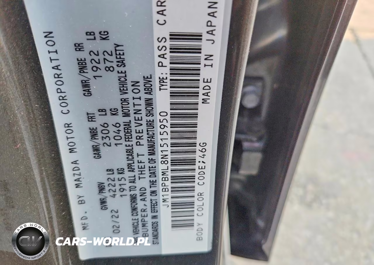 2022 Mazda 3 Premium VIN:JM1BPBML8N1515950 - 13