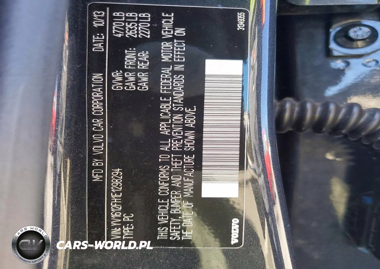 2014 Volvo S60 T5 VIN:YV1612FH1E1298294 - 12