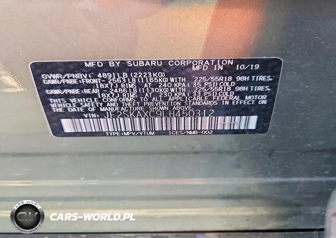 2020 Subaru Forester Touring VIN:JF2SKAXC9LH450312 - 13