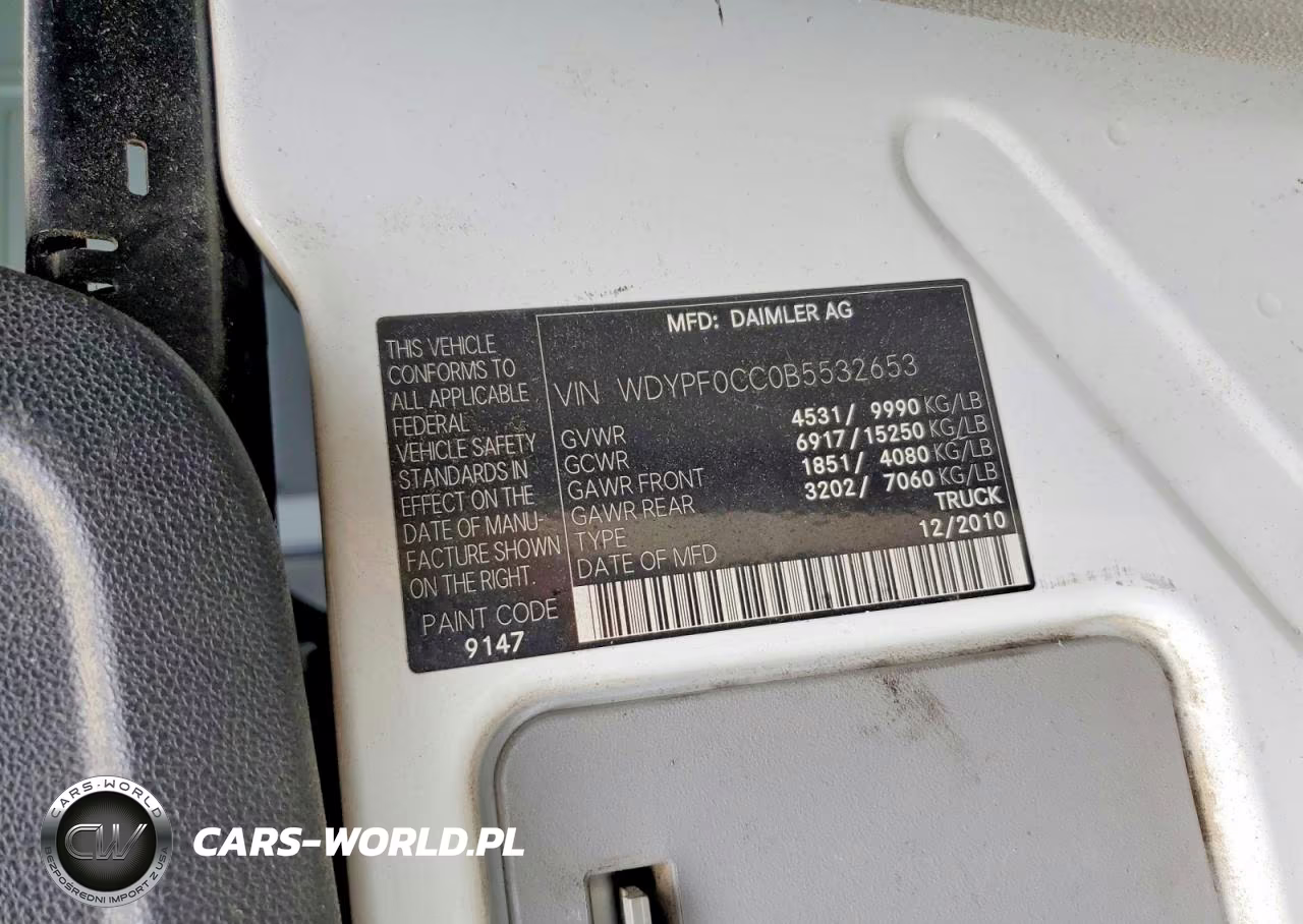 2011 Freightliner Sprinter 3500 Delivery Van VIN:WDYPF0CC0B5532653 - 13