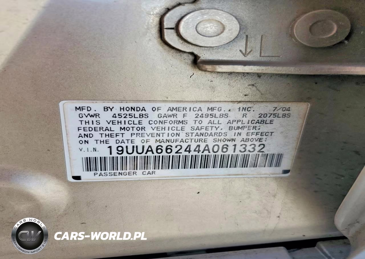 2004 Acura Tl VIN:19UUA66244A061332 - 12