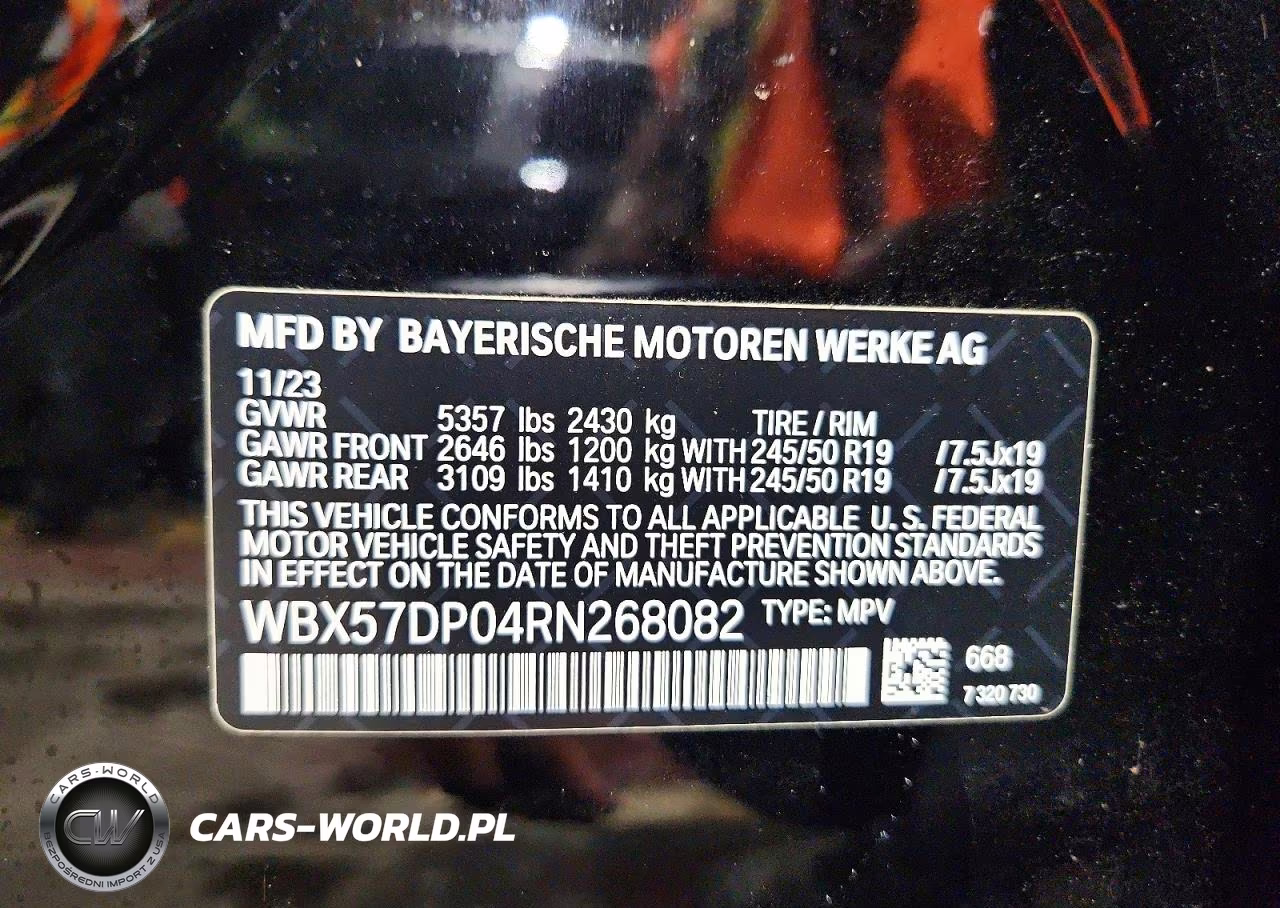 2024 BMW X3 xDrive30I VIN:WBX57DP04RN268082 - 13