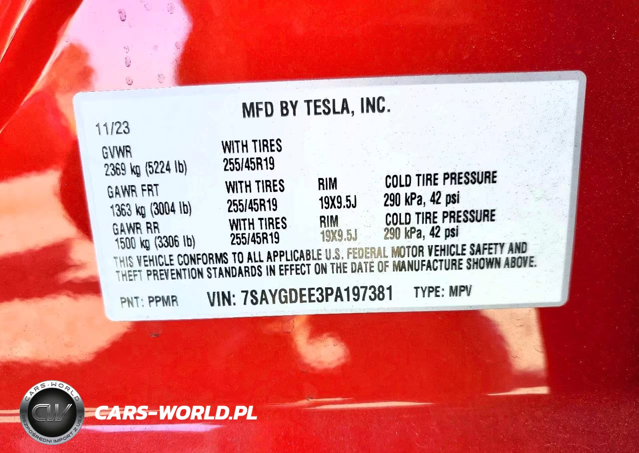 2023 Tesla Model Y VIN:7SAYGDEE3PA197381 - 14