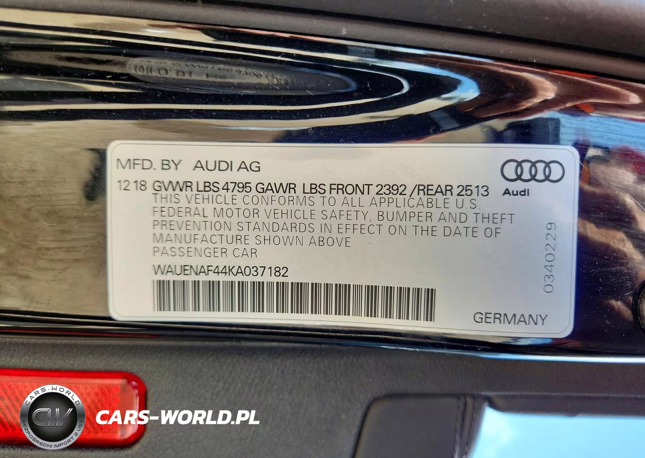 2019 Audi A4 Premium Plus VIN:WAUENAF44KA037182 - 12