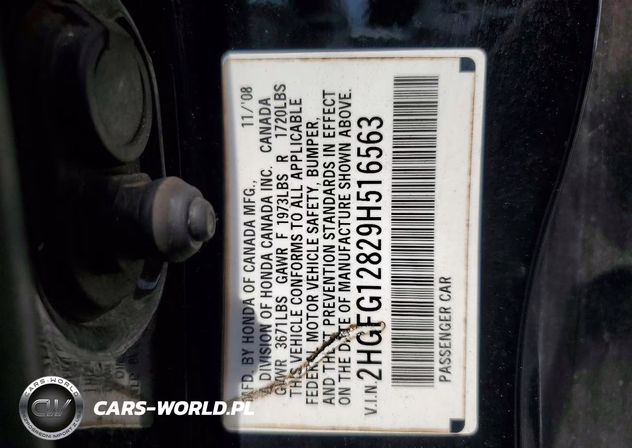 2009 Honda Civic Ex VIN:2HGFG12829H516563 - 12
