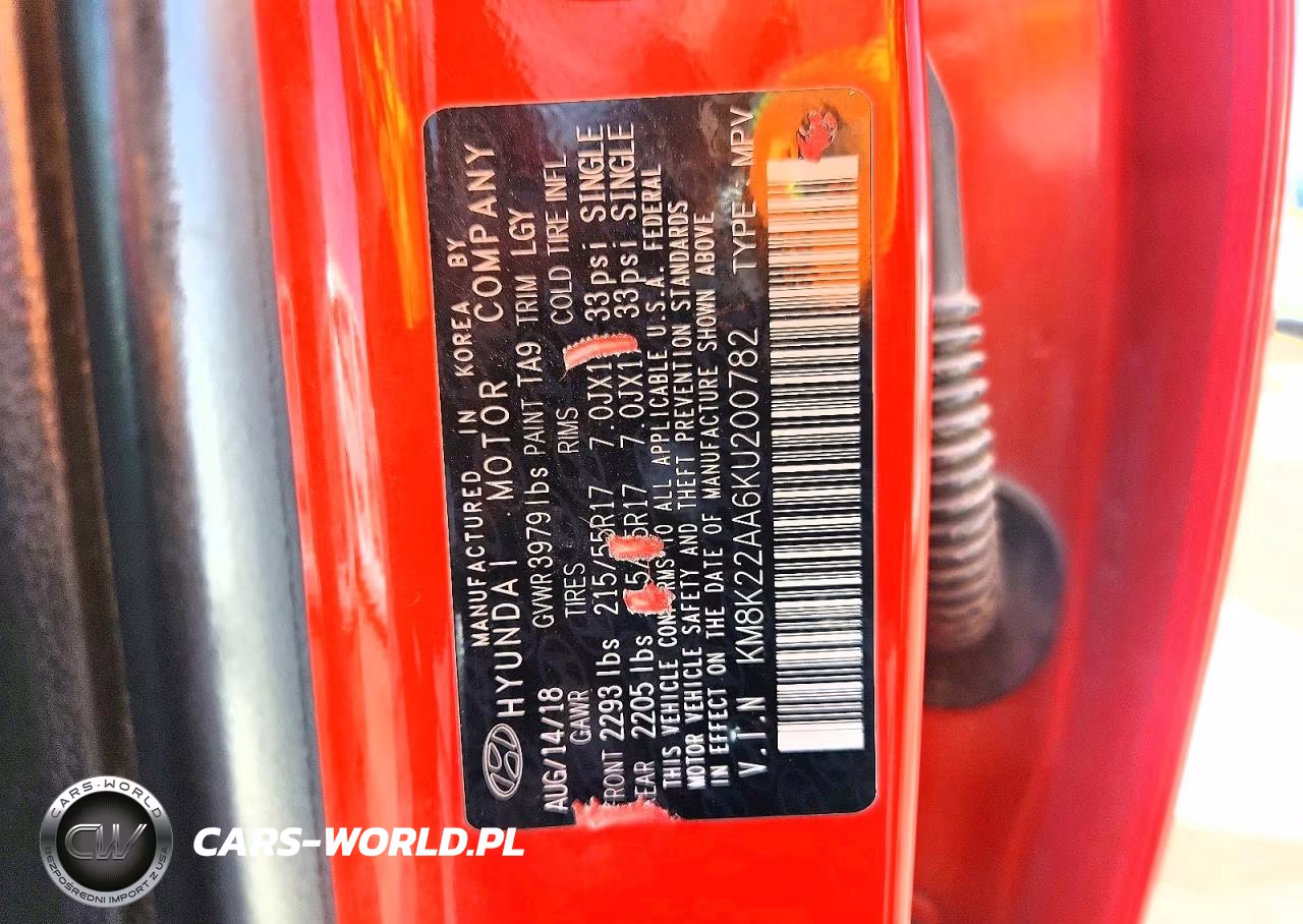 2019 Hyundai Kona Sel VIN:KM8K22AA6KU200782 - 13
