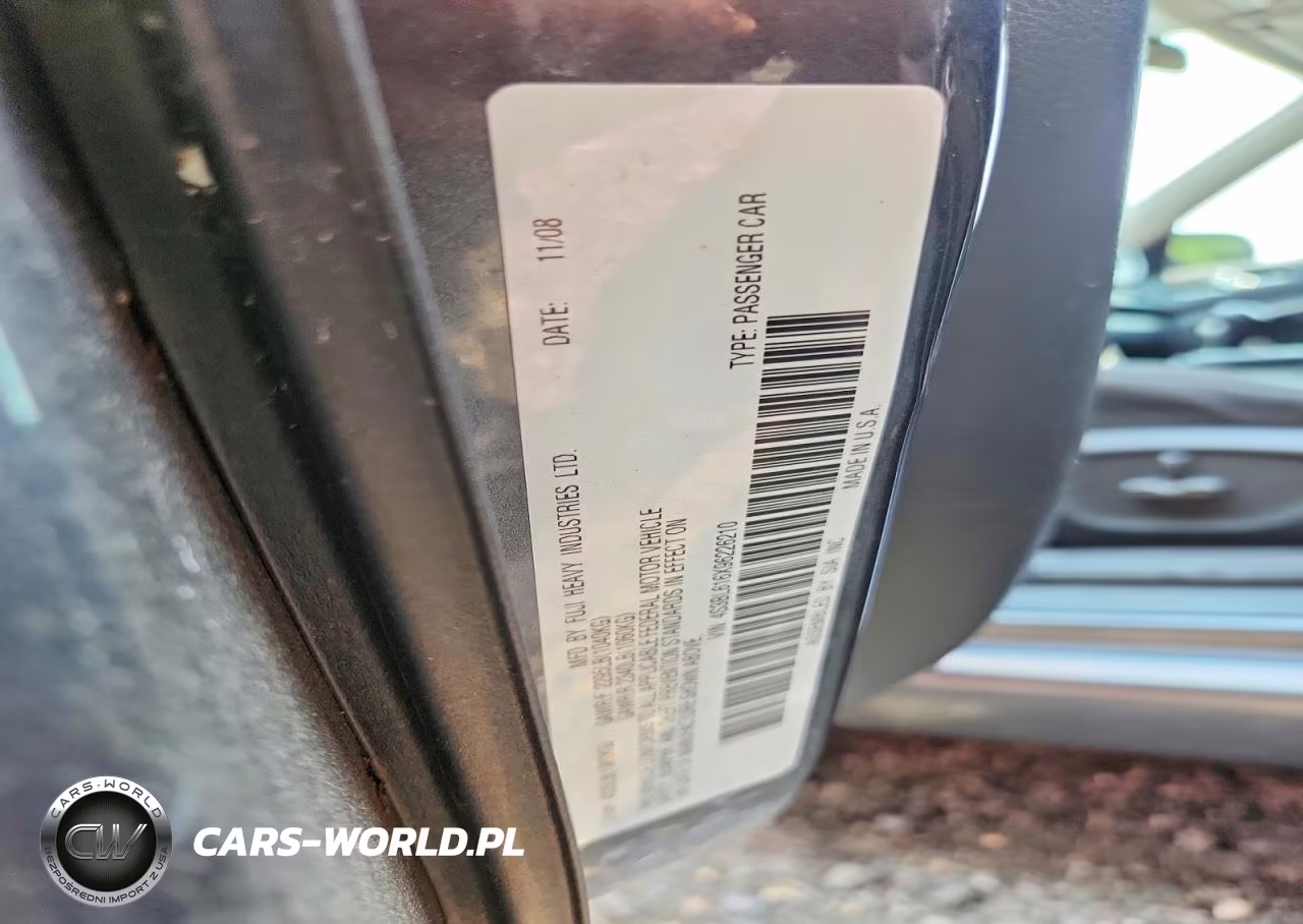 2009 Subaru Legacy 2.5I VIN:4S3BL616X96226210 - 12
