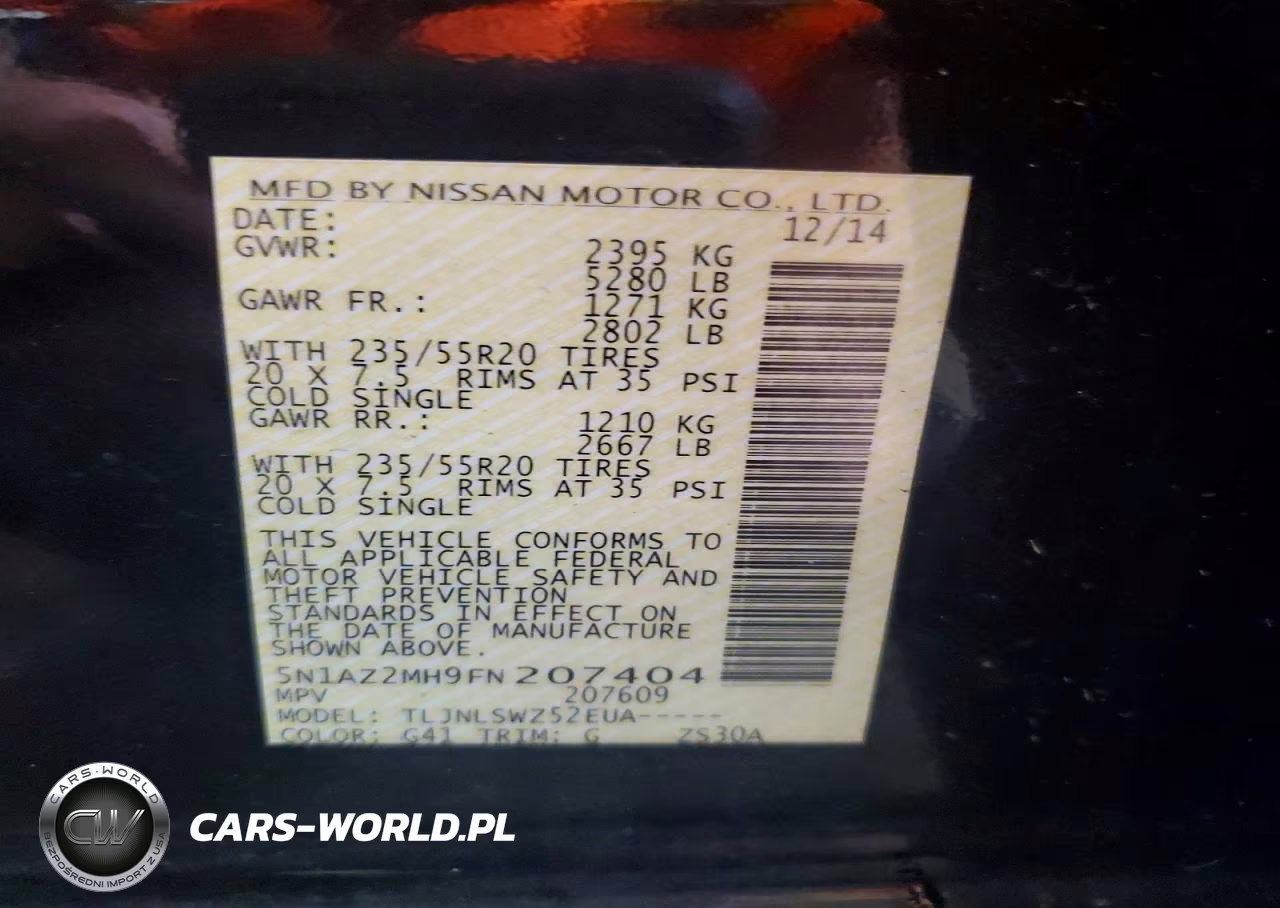 2015 Nissan Murano Platinum VIN:5N1AZ2MH9FN207404 - 13