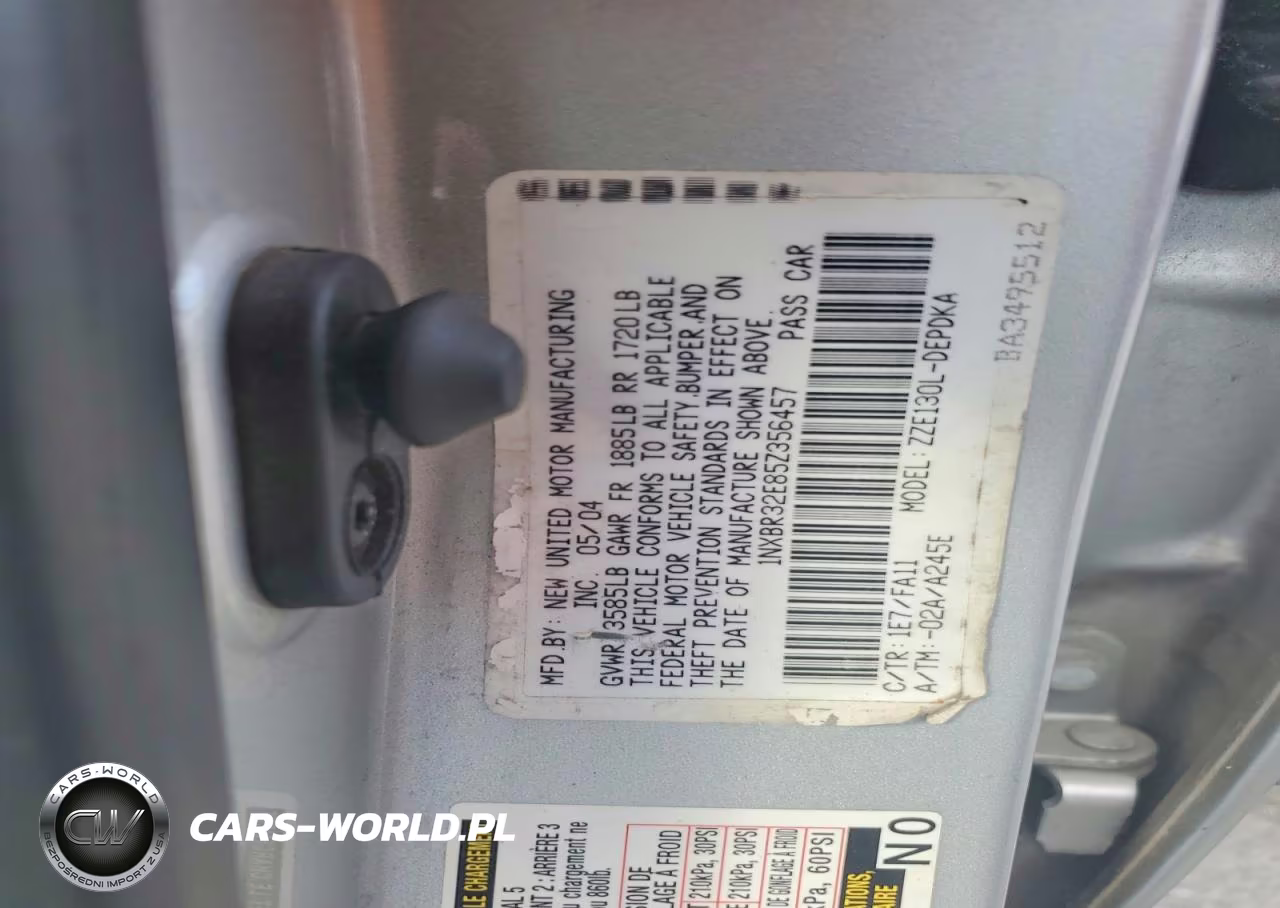 2005 Toyota Corolla Ce VIN:1NXBR32E85Z356457 - 12