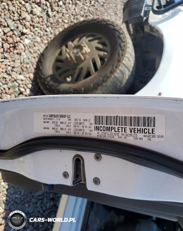 2014 Ram 3500 VIN:3C7WRTCL1EG193725 - 12