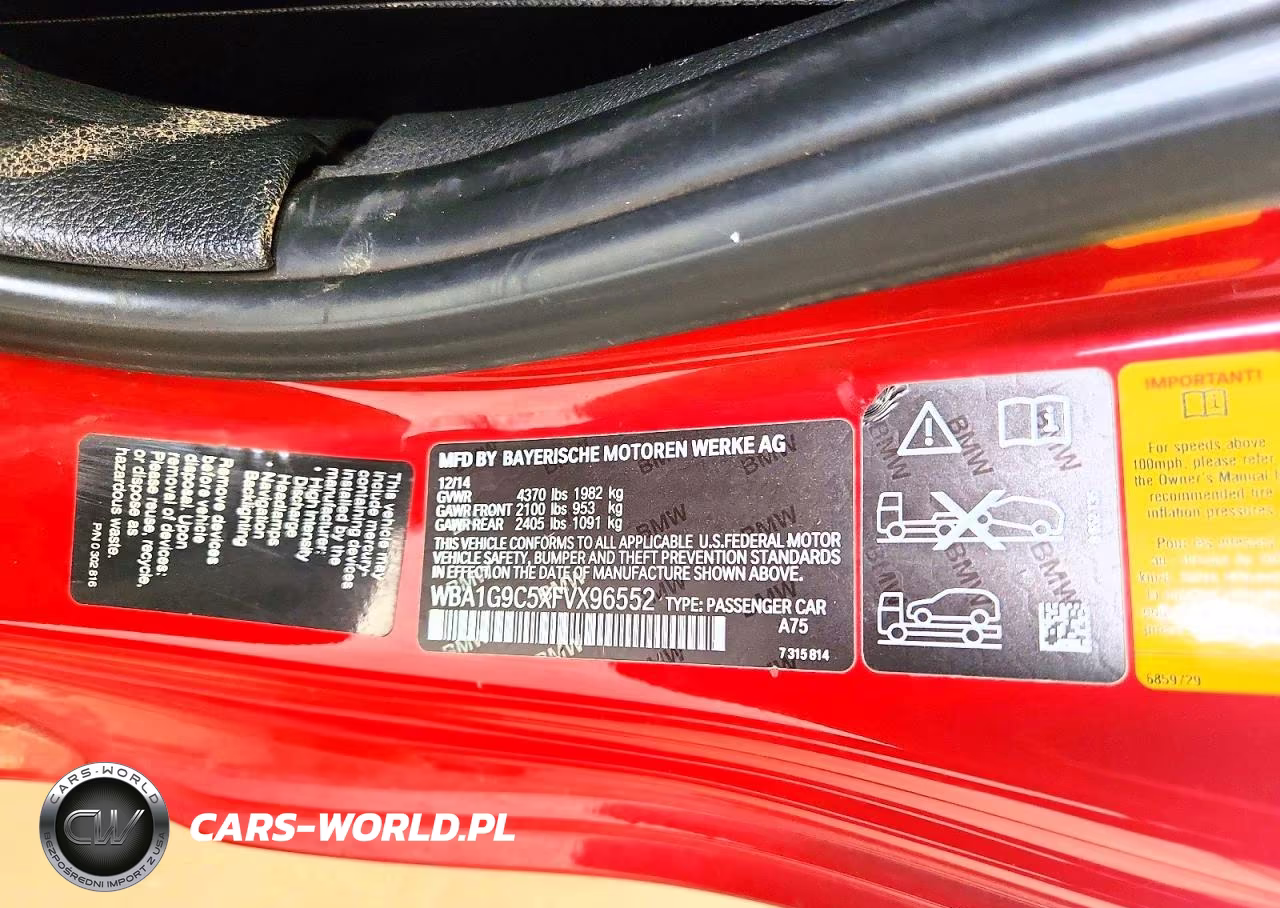 2015 BMW 228 Xi Sulev VIN:WBA1G9C5XFVX96552 - 12
