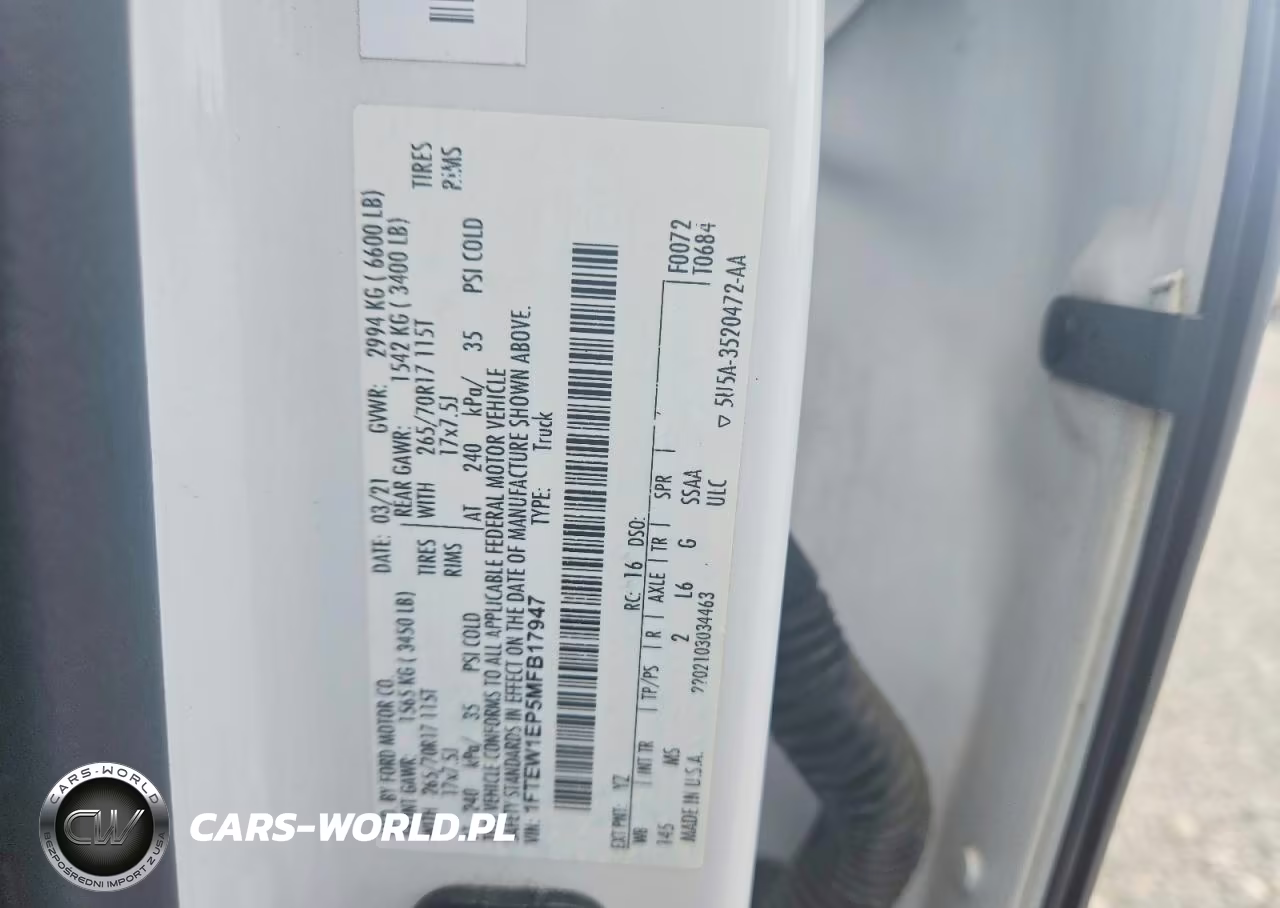 2021 Ford F150 Supercrew VIN:1FTEW1EP5MFB17947 - 12
