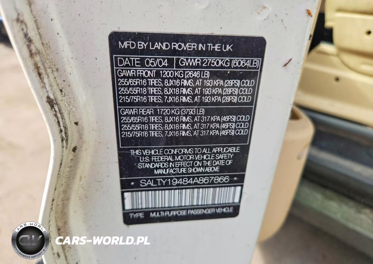 2004 Land Rover Discovery Ii Se VIN:SALTY19484A867866 - 13