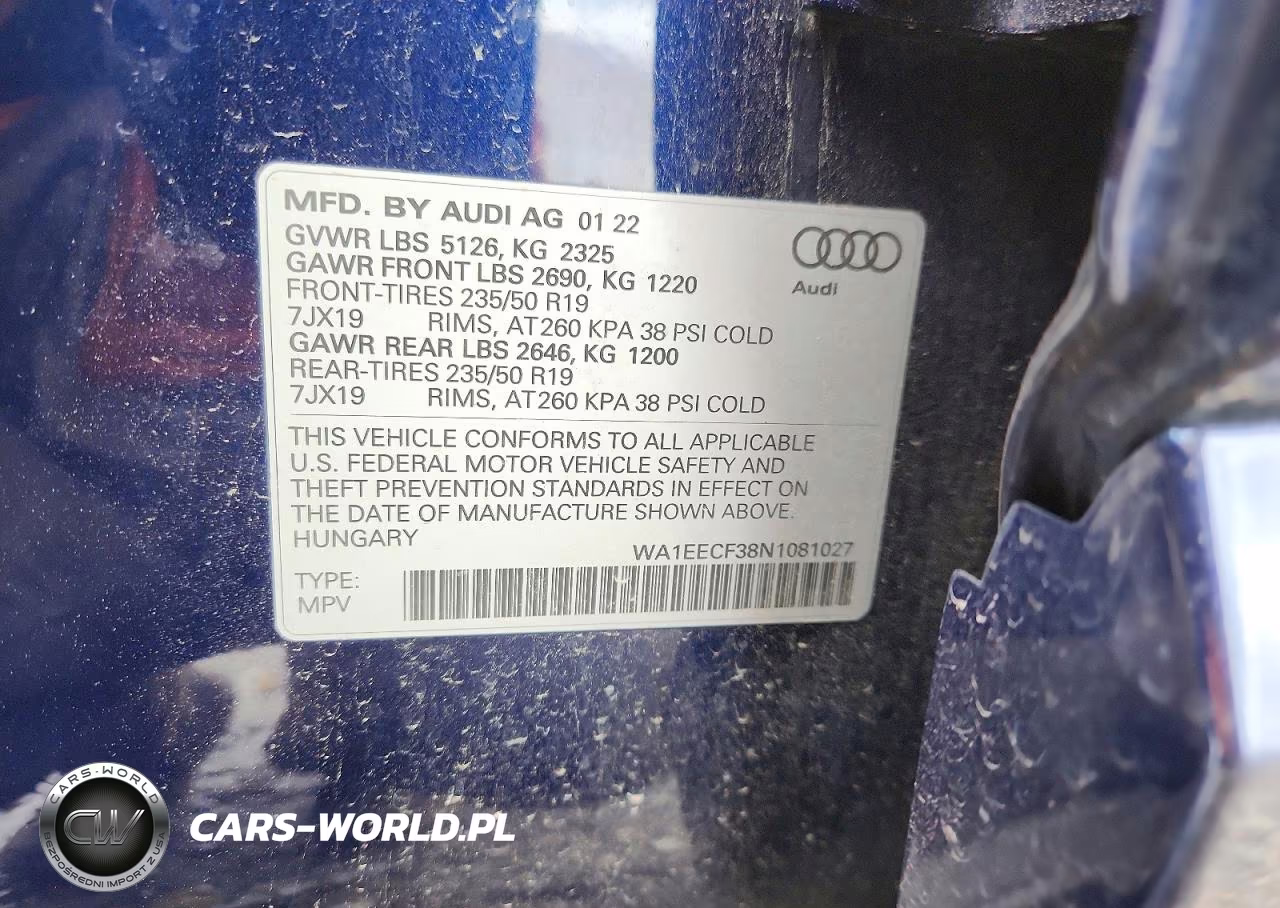 2022 Audi Q3 Premium Plus S Line 45 VIN:WA1EECF38N1081027 - 13
