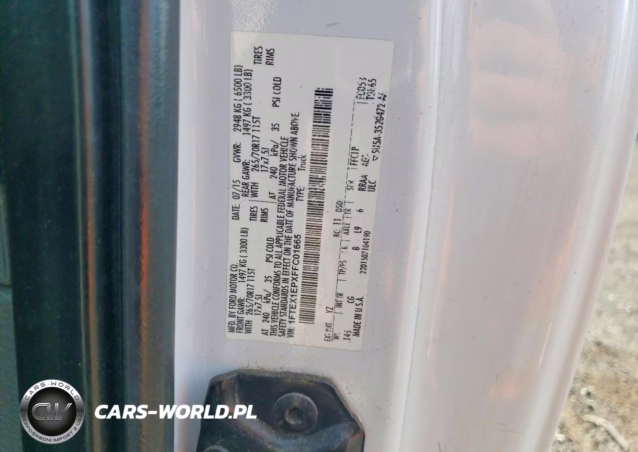 2015 Ford F150 Super Cab VIN:1FTEX1EPXFFC01665 - 13