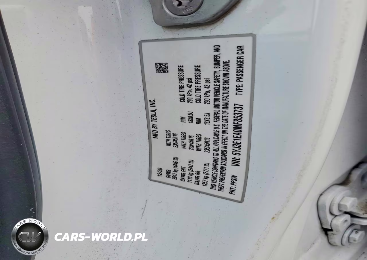 2021 Tesla Model 3 VIN:5YJ3E1EA0MF853737 - 12