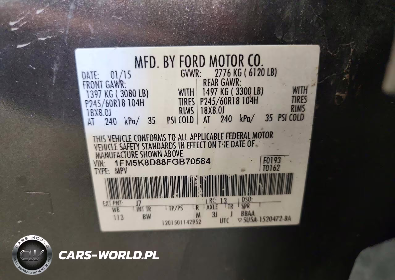 2015 Ford Explorer Xlt VIN:1FM5K8D88FGB70584 - 13